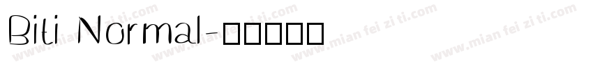 Biti Normal字体转换